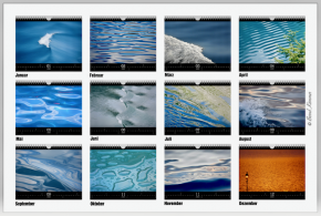 Annual calendar "water motifs"